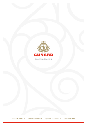 Cunard May 2026 May 2028 Brochure